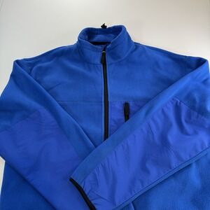 Duluth Trading Co. Fleece Jacket Men's XXL Tall Blue Zip-Up Style No. 75204